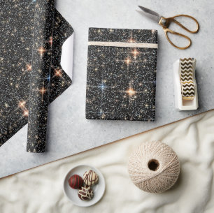 Night Sparkle Stars Cadeaupapier