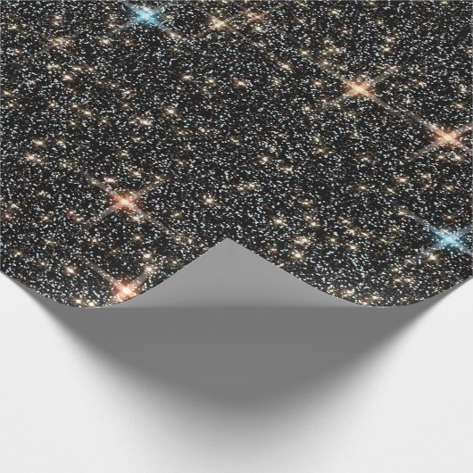 Night Sparkle Stars Cadeaupapier (Hoek)