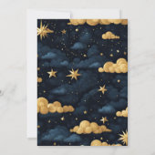 Night Star Sky Celestial Galaxy Bruiloft Kaart (Achterkant)