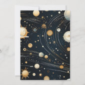 Night Star Sky Celestial Galaxy Bruiloft Kaart (Achterkant)