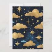 Night Star Sky Celestial Galaxy Bruiloft Kaart (Achterkant)