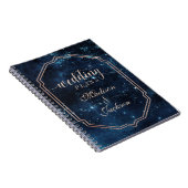 Night Star Sky Celestial Galaxy Wedding Planner Notitieboek (Rechterzijde)