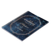 Night Star Sky Celestial Galaxy Wedding Planner Notitieboek (Linkerzijde)
