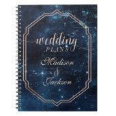 Night Star Sky Celestial Galaxy Wedding Planner Notitieboek (Voorkant)