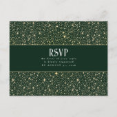 Night Stars Bruiloft RSVP Briefkaart (Voorkant)