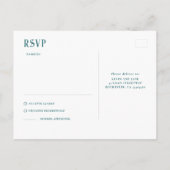 Night Stars Bruiloft RSVP Briefkaart (Achterkant)