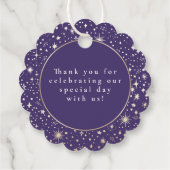 Night Stars Celestial Mystiek Dank u Bedankjes Labels (Achterkant)