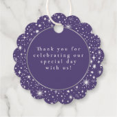 Night Stars Celestial Mystiek Dank u Bedankjes Labels (Achterkant)