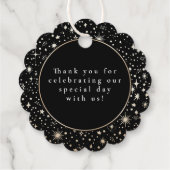 Night Stars Celestial Mystiek Dank u Bedankjes Labels (Achterkant)