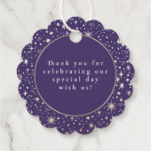 Night Stars Celestial Mystiek Dank u Bedankjes Labels (Achterkant)