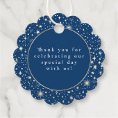 Night Stars Celestial Mystiek Dank u Bedankjes Labels (Achterkant)