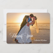 Night Stars Photo Template Weddenschap Bedankt (Voorkant)