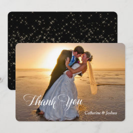 Night Stars Photo Template Weddenschap Bedankt