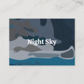 Night Stars Sky Visitekaartje (Voorkant)