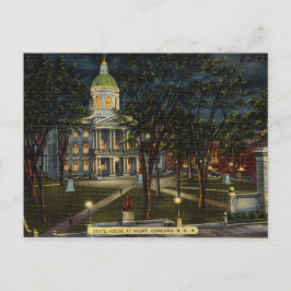  Night State House, Concord, New Hampshire Briefkaart