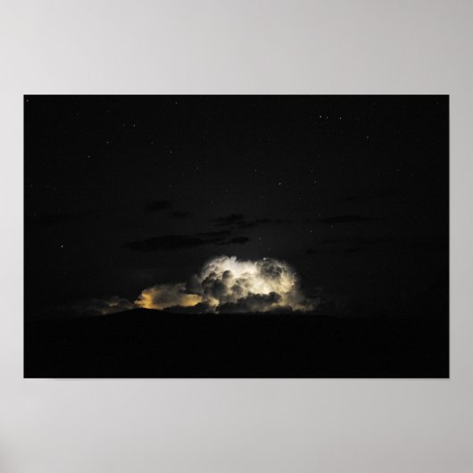 Night Storm - Big Bend, Texas Poster (Voorkant)