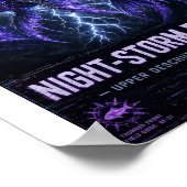 Night Storm Flyfish Upper Deschutes Poster (Hoek)