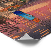 Night Street Rain Poster (Hoek)