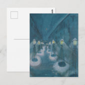 Night Street (Street By Night) (1922) Walter Grama Briefkaart (Voorkant / Achterkant)