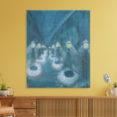 Night Street (Street By Night) (1922) Walter Grama Canvas Afdruk (Insitu (Woonkamer))