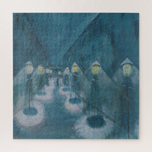 Night Street (Street By Night) (1922) Walter Grama Legpuzzel (Verticaal)