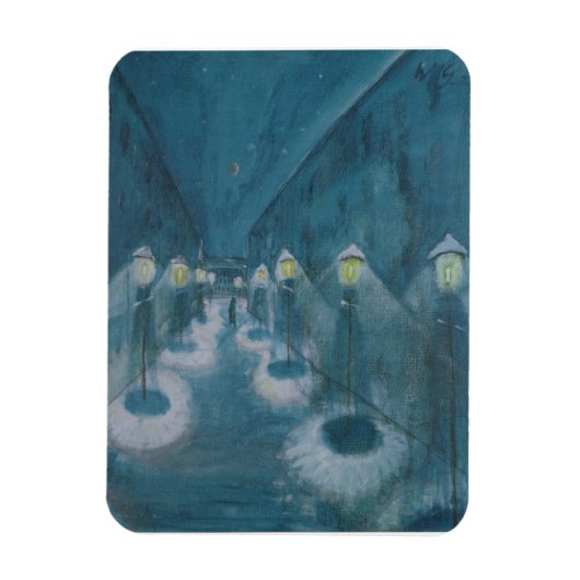 Night Street (Street By Night) (1922) Walter Grama Magneet (Verticaal)