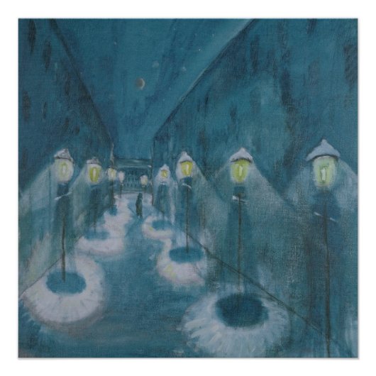 Night Street (Street By Night) (1922) Walter Grama Perfect Poster (Voorkant)