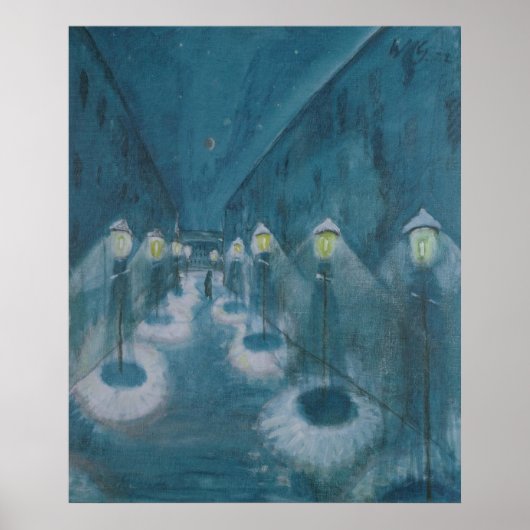 Night Street (Street By Night) (1922) Walter Grama Poster (Voorkant)