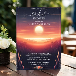 Night Sunset Moon Cloud Twilight Vrijgezellenfeest Kaart