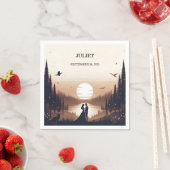 Night Sunset Moon Cloud Twilight Vrijgezellenfeest Servet (Insitu)