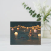 Night Swimming Briefkaart (Staand voorkant)