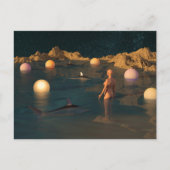 Night Swimming Briefkaart (Voorkant)