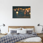 Night Swimming Canvas Afdruk (Insitu (Slaapkamer))