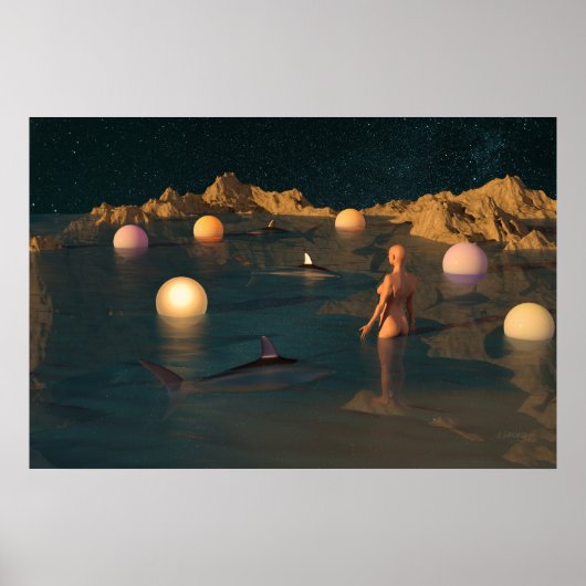 Night Swimming Poster (Voorkant)