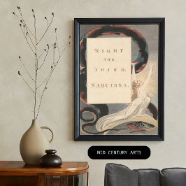 Night the Third Narcissa, van Edward Young's Poster