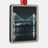 Night Time Bridge Metalen Ornament (Rechts)
