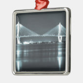 Night Time Bridge Metalen Ornament (Links)