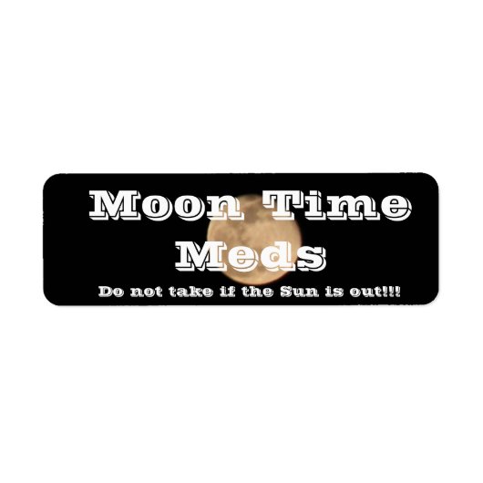 Night Time Med-label Etiket (Voorkant)