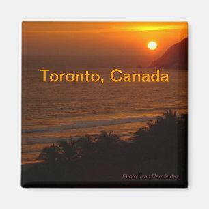 Night Toronto Canada Travel Souvenir Fridge Magnet
