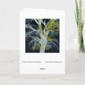 "Night Tree" Digitaal gewijzigd afbeelding van str Kaart (Achterkant)