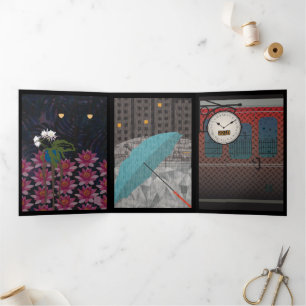 Night Trifold Kaart