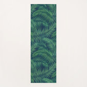 Night Tropical Palm Leaves Pattern Yogamat (Voorkant)