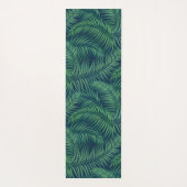 Night Tropical Palm Leaves Pattern Yogamat (Achterkant)