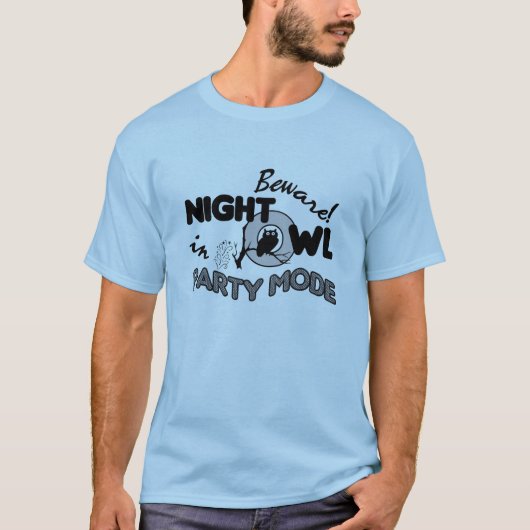 Night Uil shirt - kies stijl & kleur (Voorkant)
