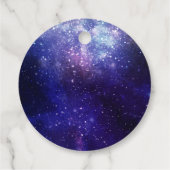 Night under the Stars Galaxy Bedankt Bedankjes Labels (Achterkant)