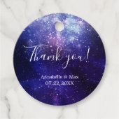 Night under the Stars Galaxy Bedankt Bedankjes Labels (Voorkant)