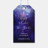 Night under the Stars Galaxy Bedankt Cadeaulabel (Voorkant)