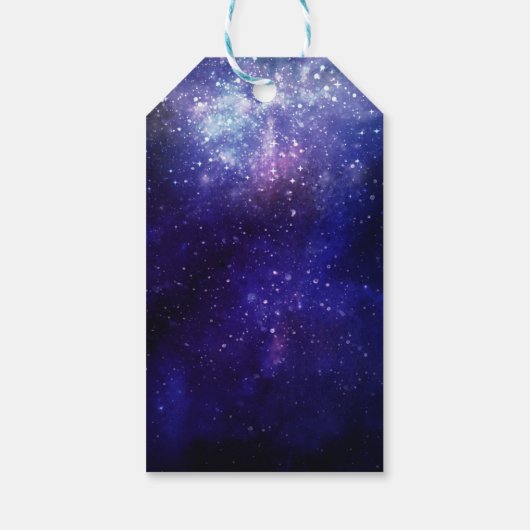 Night under the Stars Galaxy Bedankt Cadeaulabel (Achterkant)