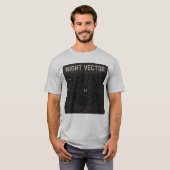Night Vector | Grid Lock Signaal Mapping T-shirt (Voorkant volledig)