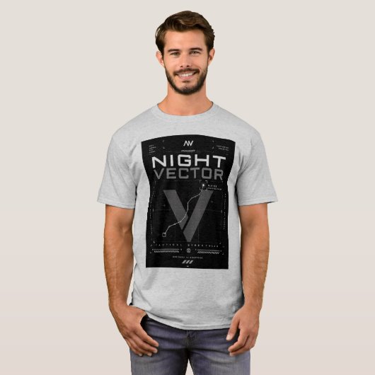 Night Vector T-Shirt (Voorkant volledig)